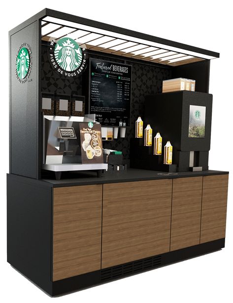 Nestlé Professional | Premium Self Serve Self Serve Coffee Bar, Mini Cafeteria, Coffee Bar Party, Coffee Booth, Starbucks Shop, Gerobak Dorong, Starbucks Design, Mobile Coffee Shop, Coffee Bar Design