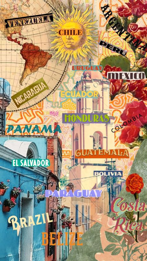 Latina Wallpaper, Latina Aesthetic, America Latina, Travel South, South America Travel, Aesthetic Collage, Beautiful Places To Travel, Latin America, America Travel