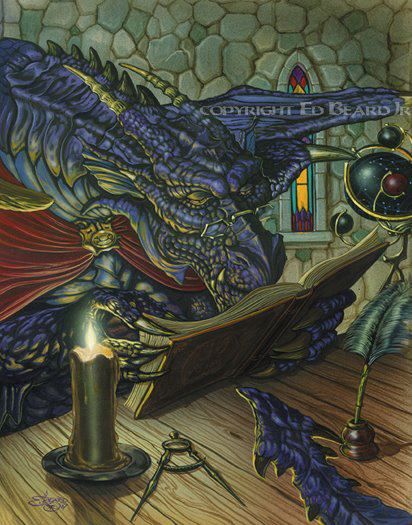 .... Dragon Reading, Dragon Horse, Dragon's Lair, Fairy Dragon, Dragon Artwork, Book Dragon, Fantasy Artist, Fantasy Dragon, Mystical Creatures