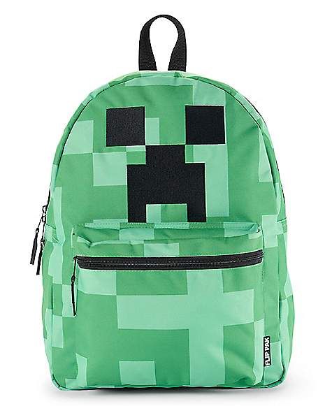 Creeper Reversible Backpack - Minecraft - Spencer's Creeper Backpack, Minecraft Backpack, Spencers Gifts, Black Horse, By Your Side, Buy 1 Get 1, Creepers, Video Game, Minecraft