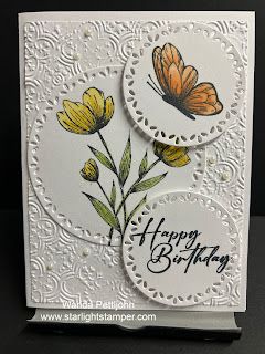 Spotlight on Nature, Unbounded Love, Birthday Card, Stampin' Up! Stampin Up Birthday Cards 2023-2024, Su Cards 2024, Stamping Up Cards 2023-2024, Diy Flower Decorations, Decorations With Paper, Butterfly Cards Handmade, Stampin Up Birthday Cards, Stamping Projects, Everyday Cards