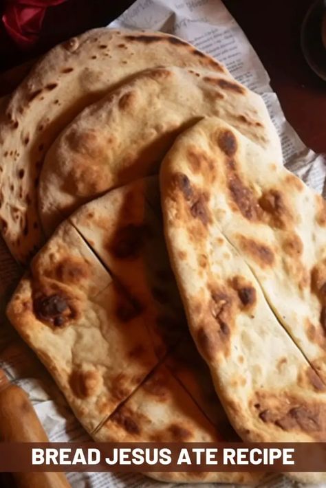 Non Leavened Bread, Recipe For Unleavened Bread, Easy Unleavened Bread Recipe, Flatbread Recipe Easy, Biblical Nutritionist Recipes, Bethlehem Bread Recipe, Unleavend Bread Recipe, Ancient Bread Recipe, How To Make Unleavened Bread