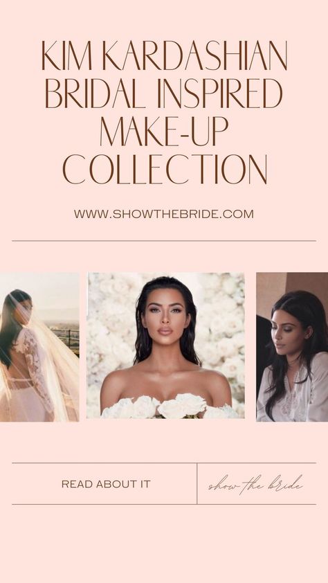 Kim Kardashian West has announced she’s launching a new make-up collection in time for her and Kanye’s 5 year Wedding Anniversary! Inspired by her own dreamy Wedding look, Kim has released a full bridal inspired make-up collection that can be purchased for just under $100. 5 Year Wedding Anniversary, Kim Kardashian Wedding, Kim And Kanye, Kim Kardashian West, West Wedding, Inspired Makeup, Wedding Look, Kim K, Dreamy Wedding