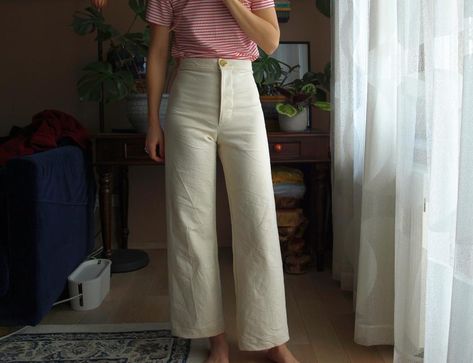 White Persephone Pants – yes or no? – The Sewing Room / Šivaona Persephone Pants, Sewing Pants, Eva Dress, Dressy Casual Outfits, The Fold Line, Pants Sewing Pattern, Office Outfits Women, One Step Closer, Handmade Wardrobe