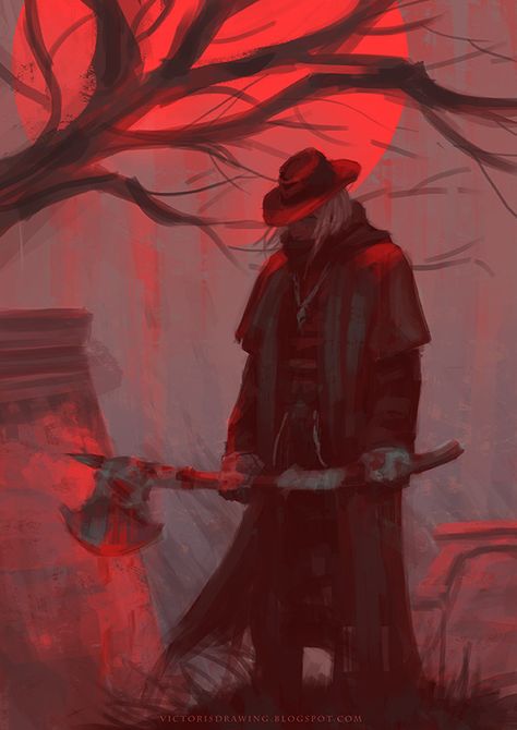 Father Gascoigne, Victor Garcia, Bloodborne Art, Old Blood, Demon Souls, Dark Soul, Bloodborne, Gothic Horror, Soul Art