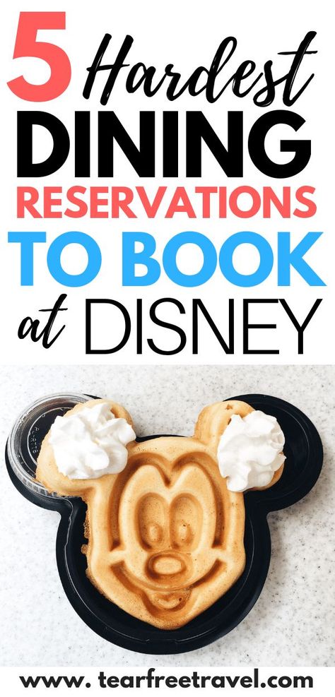 Hardest Dining Reservations to Book at Disney Wdw Restaurants, Restaurants At Disney World, Disney World Dining, Disney Hacks, Popular Restaurants, Dining At Disney World, Disney Dining Reservations, Disney Foods, Dining Plan