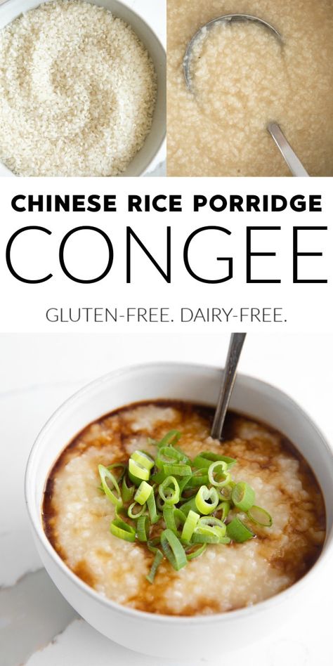 Chinese Rice Porridge Recipe, Asian Rice Porridge, How To Make Congee, Congee In Rice Cooker, Mulan Porridge, Rice Porridge Recipe Breakfast, Cream Of Rice Recipes Breakfast, Congee Recipe Chinese, Congee Recipe Breakfast