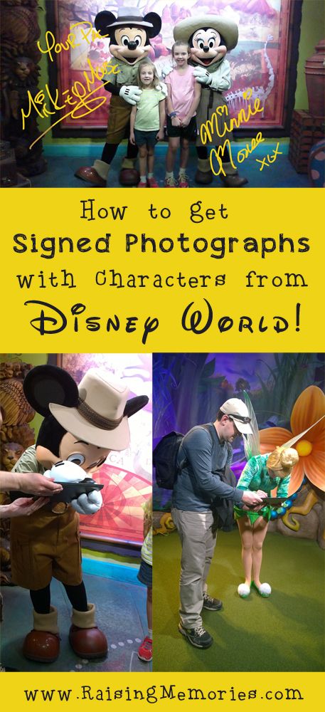 How to get Signed Character Meet and Greet Photos at Disney Parks by www.raisingmemories.com Disneyland Secrets, Disney Secrets, Disney World Pictures, Disney World Characters, Disneyland Tips, Disney Trip Planning, Disney World Planning, Disney Side, Disney World Parks