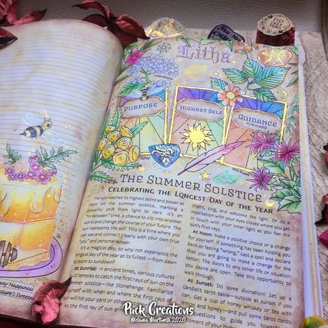 Magic Book Aesthetic, Book Of Shadows Ideas, Amy Cesari, Magical Journal, Grimoire Ideas, Grimoire Book, Mixed Media Journal, Witch Books, Bullet Journal Writing