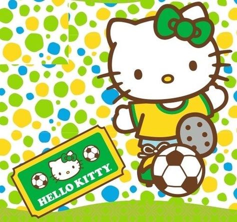 Hello Kitty Soccer Kitty Christmas, Hello Kitty Backgrounds, Hello Kitty Christmas, Pfp Ideas, Little Twin Stars, Hello Kitty Wallpaper, Sanrio Characters, Colorful Wallpaper, Drawing Reference