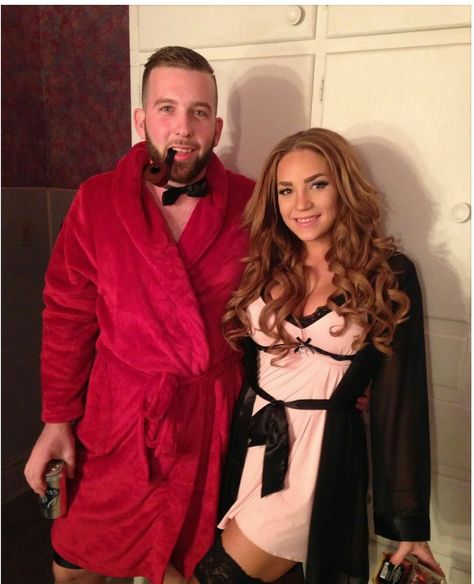 Hugh Hefner & Playmate  Halloween Costume Hugh Hefner, Halloween Outfits, Red Formal Dress, Halloween Costume, Halloween Costumes, Formal Dresses, Halloween