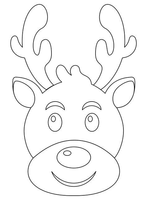 Christmas Reindeer Template Printable Christmas Applique Patterns Templates Free Printable Templates, Free Christmas Applique Patterns, Christmas Applique Patterns Templates Free Printable, Reindeer Head Template, Reindeer Template Free Printable, Christmas Applique Templates, Applique Templates Printable Free, Christmas Patterns Free Printable, Reindeer Template