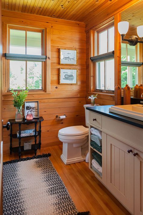 Maine Cottage Interior Design — Violet Marsh Interiors Maine Cottage Interiors, Seaside Cottages, Cabin Renovation, Cottage Interior Design, Maine Cottage, Cottage Bathroom, Open Ocean, Cottage Interior, Cabin Interiors