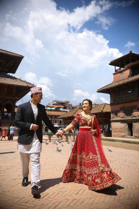 Nepali Wedding Reception, Nepali Wedding Aesthetic, Nepali Wedding Dress, Nepali Couple, Nepali Aesthetic, Nepal Wedding, Nepali Dress, Bole Chudiyan, Nepali Wedding