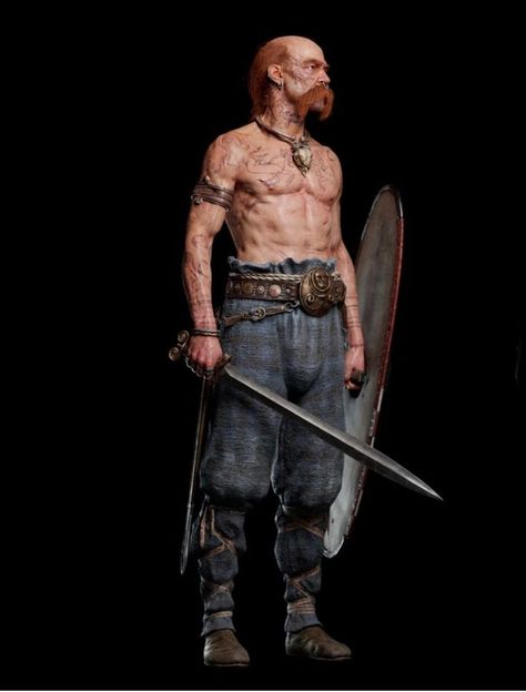 Modern interpretation of Bronze Age Celtic warrior Dacian Warrior, Celtic Armor, Gaul Warrior, Pictish Warrior, Roman Legionary, Bronze Age Civilization, Celtic Warrior, Viking Character, Old Warrior