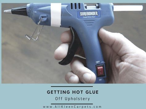 Removing Hot Glue from Upholstery - Holiday Home Cleaning How To Get Super Glue Out Of Clothes, How To Get Glue Out Of Carpet, How To Remove Super Glue From Skin, How To Remove Hot Glue From Fabric, How To Remove Carpet Glue From Hardwood, Outdoor Fire Pit Seating, How To Remove Glue, Seat Cleaner, Basic Kitchen