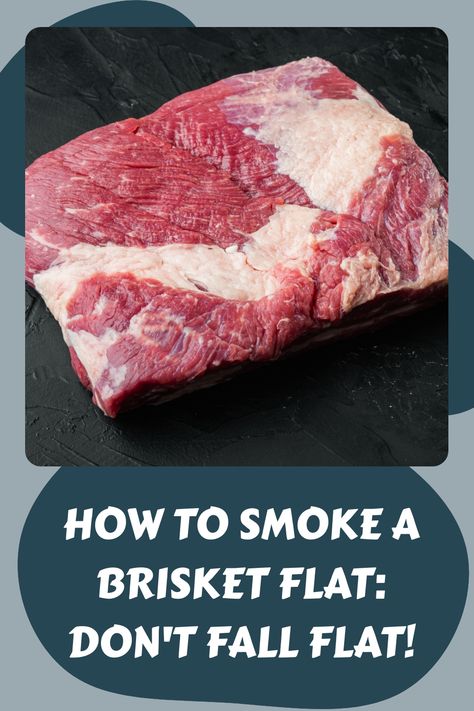 Master the art of smoking a brisket flat with these simple tips. Say goodbye to dry, dull meat and hello to juicy, flavorful perfection. #smokedbrisket #bbq #grillingtips Small Brisket Smoked, Flat Brisket Recipes, Brisket Flat Recipes, Smoked Brisket Flat Pellet Smoker, Pellet Smoker Brisket, Smoked Brisket Flat, Brisket Point Recipe, Smoked Brisket Flat Recipe, Pellet Grill Brisket