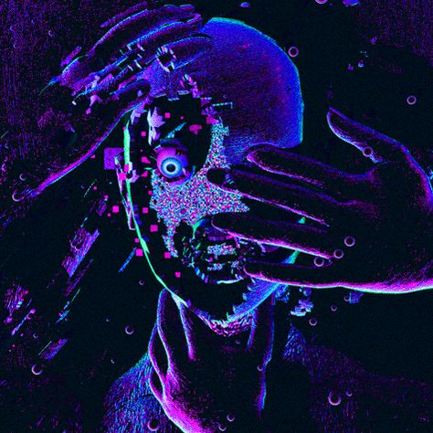 Animated Pfp For Discord Nitro, Void Design, Trippy Visuals, Arte Cyberpunk, Vaporwave Aesthetic, Wallpaper Animes, Glitch Art, Cyberpunk Art, Trippy Art