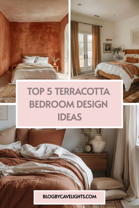 🖼️ Discover the beauty of terracotta bedroom color schemes in our latest article! Learn how to blend terracotta bedspreads with your bedroom décor ideas for a harmonious look. Click through for top design tips and inspiring visuals! Terracotta Bedroom Decor, Terracotta Interior Design, Olive Bedroom, English Cottage Bedroom, Terracotta Bedroom, Olive Green Bedrooms, Winter Bedroom Decor, Coordinates Decor, Feature Wall Bedroom