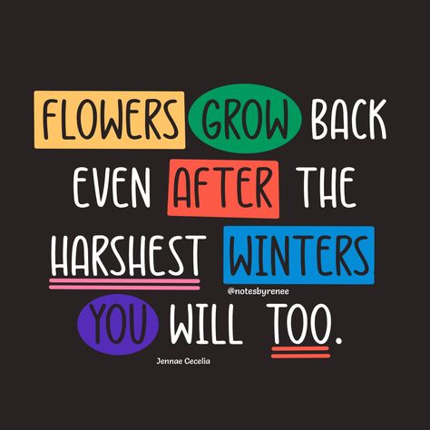 Flowers grow back even after the harshest winters. You will too. Always Smile Quotes, January 21, Always Smile, Wise Words, Quote Of The Day, Positive Quotes, Motivational Quotes, Life Quotes, Quotes