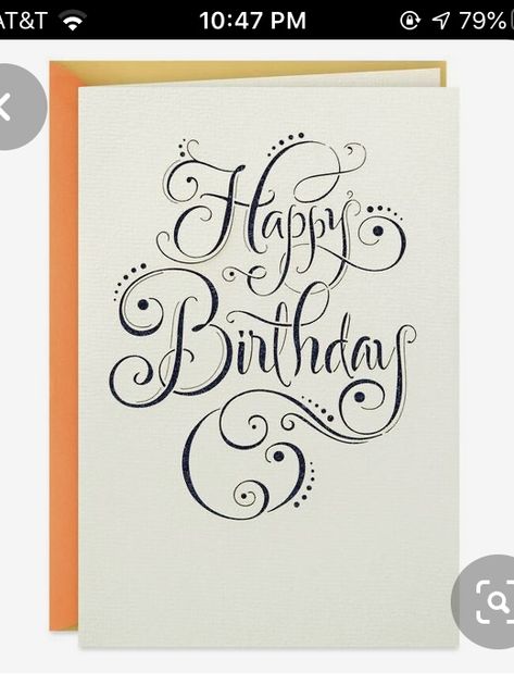 Blue Birthday Card, Calligraphy Birthday Card, Happy Birthday Hand Lettering, Happy Birthday Calligraphy, Happy Birthday Drawings, Happy Birthday Cards Handmade, Happy Birthday Cards Diy, Calligraphy Cards, Birthday Card Drawing