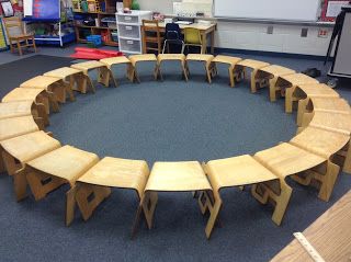 Alternative Classroom Seating, Alternative Classroom, Ece Classroom, Alternative Seating Classroom, Collaborative Learning Spaces, Classroom Wishlist, Round Desk, Modern Teacher, Classroom Learning Space