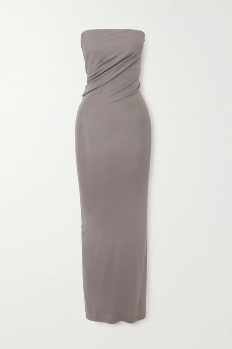 Crepe Maxi Dress, Bella Dress, Big Dresses, Archive Fashion, Christopher Esber, Grey Maxi Dress, Popular Dresses, 2023 Collection, Basic Dress