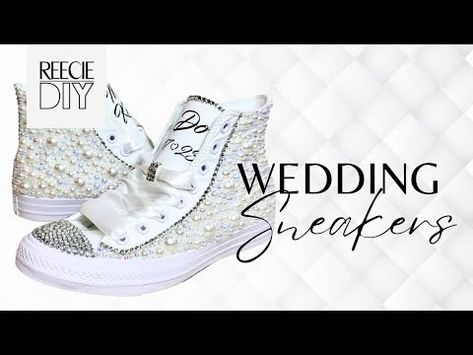 How to Make Bling Converse Sneakers for Weddings and Proms - YouTube Bedazzled Shoes Diy, Bling Sneakers, Bedazzled Shoes, Bling Converse, Diy Sneakers, Wedding Sneakers, Shoes Diy, Converse Sneakers, Diy Shoes