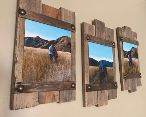 Pallet Picture Display, Pallet Picture Frames, Reclaimed Wood Picture Frames, Pallet Frames, Barn Wood Picture Frames, Ship Lap, Rustic Pictures, Rustic Picture Frames, Barn Wood Projects