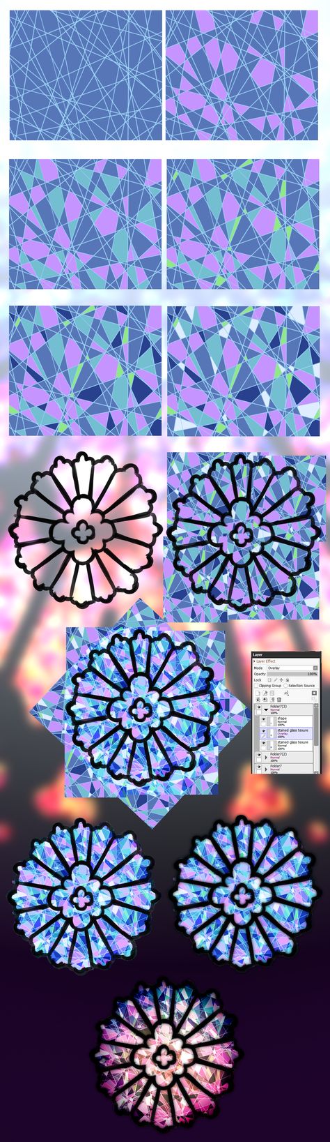 Stained Glass Texture, Glass Digital Art, Procreate App Tutorial, Art Advice, Making Stained Glass, Digital Painting Tutorials, Color Psychology, Glass Texture, Digital Art Tutorial