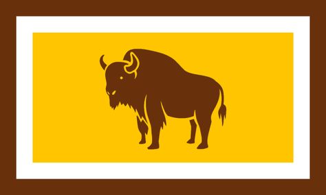 Wyoming flag redesign Flag Redesign, Wyoming Flag, Fantasy Map, State Flags, Flag Design, Wyoming, Design Inspiration, Flag, Map