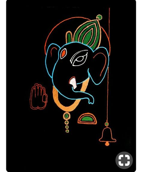 Painting Elephant Easy, Pinterest Painting, Easy Wall Art, Painting Elephant, Ganesha Drawing, Ganesh Art Paintings, Ganesh Chaturthi Images, Ganesh Wallpaper, Simple Wall Art