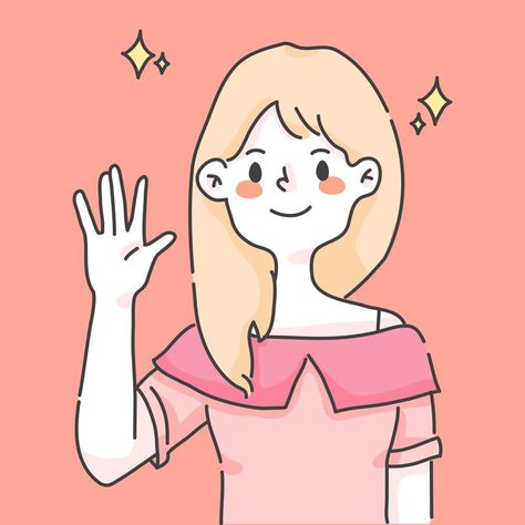 Hand Wave Drawing, Greeting Illustration, Waving Hand, Cute People, Wave Drawing, Book Clip Art, Anime Hands, Drawing Examples, Hand Drawing Reference