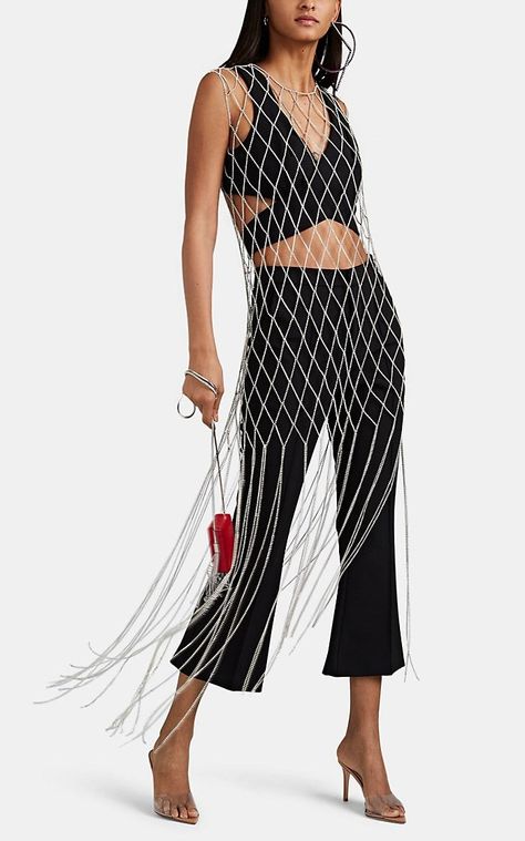 Macrame Dress, Lace Tights, Wrap Crop Tops, Silk Print Dress, Cropped Flares, Hollywood Celebrities, Barneys New York, Ladies Dress Design, Buy Dress