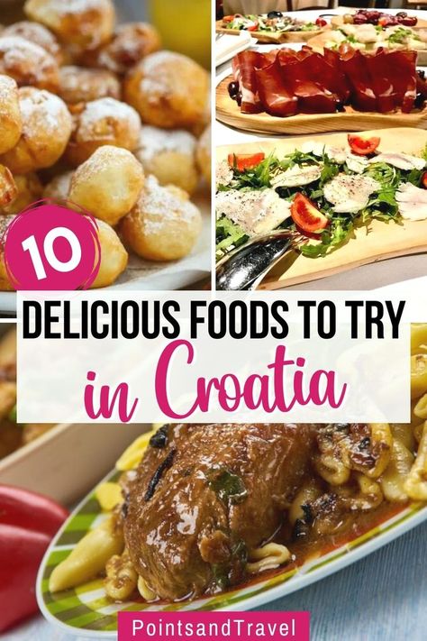 10 Delicious Foods to Try in Croatia What To Eat In Croatia, Croatia In November, Food In Croatia, Split Croatia Food, Europe November, Things To Do In Croatia, Croation Recipes, Croatia Food, Croatian Food