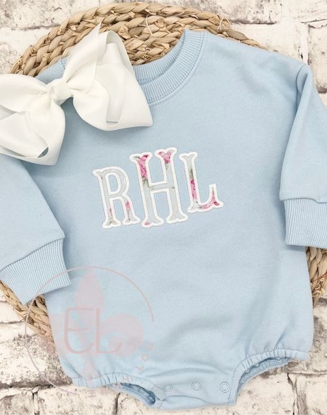 Sweatshirt Romper, Machine Applique Designs, Machine Applique, New Baby Gift, Small Business Ideas, Embroidery Ideas, Clothing Sets, Oversized Sweatshirt, Applique Designs