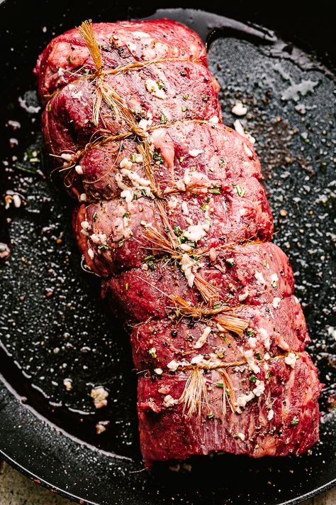 Roasted Beef Tenderloin - Easy, no-fuss recipe for the juiciest Roasted Beef Tenderloin you'll ever make! Full of amazing flavor, a garlic and herb crusted beef tenderloin with an easy, no marinating required technique. Crusted Beef Tenderloin, Roast Beef Tenderloin, Beef Tenderloin Roast Recipes, Roasted Beef Tenderloin, Beef Tenderloin Recipe, Beef Tenderloin Recipes, Beef Tenderloin Roast, Roasted Beef, Keto Carnivore