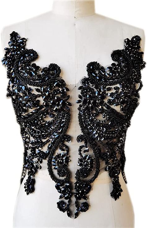 Lace Embellishments Ideas, Appliques For Clothes, Bead Lace, Bodice Applique, Knuckle Tattoos, Beaded Fabric, Ren Fair, Wedding Dress Patterns, Contemporary Embroidery