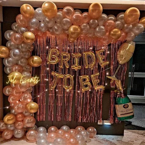 What is Bridal Shower? Bride to Be Decoration | Bachelorette Party – jolevents Decoration At Home For Birthday, Bachelorette Party Images, Bride To Be Decoration Ideas, Balloon Decoration At Home, Bachelor Decor, Bride To Be Decorations, Bachelor Party Decorations, Bridal Backdrops, Simple Stage Decorations