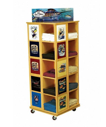 WD-4SH-TSH T-SHIRT DISPLAY Tshirt Display Ideas, Tshirt Display Ideas Retail, Workshop Layout Ideas, Wood Retail Display, Fold Tshirts, T Shirt Displays, Display Ideas Retail, Store Fixtures Design, Tiger Paws