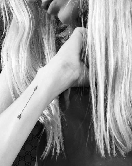 And if you want to go just slightly larger, we love this arrow design on the outer wrist. Jonboy Tattoo, Arrow Tattoos For Women, Tattoo Arrow, Targaryen Tattoo, Small Arrow Tattoos, Dragon Tattoo For Women, Cat Tattoos, Inspiration Tattoos, Small Wrist Tattoos