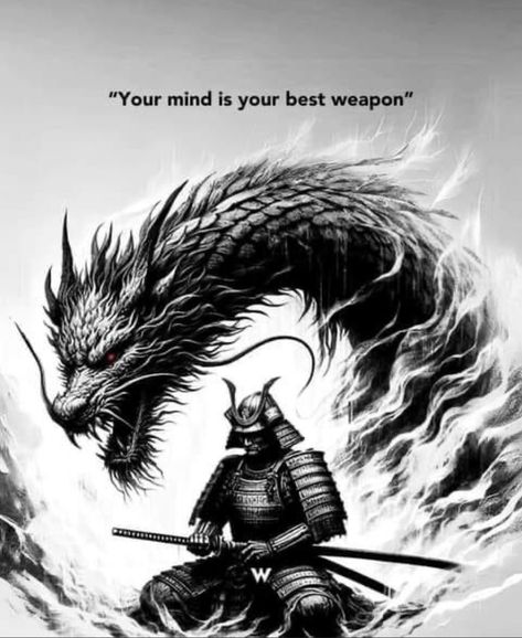 Samurai Meditation, Miyamoto Musashi Quote, Samurai Quotes, Anime Motivation, Warrior Tattoo Sleeve, Samurai Warrior Tattoo, Ambition Quotes, Great Motivational Quotes, Warrior Concept Art