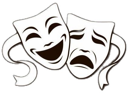 Comedy Illustration, Theatre Illustration, Theater Masks, Comedy Tragedy Masks, Tragedy Mask, Geometric Logo Design, Mask Images, Theatre Masks, Comedy And Tragedy