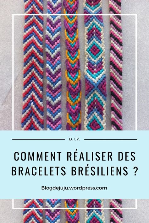 Bracelet Bresilien Simple, Bracelet Bresilien Pattern, Friendship Bracelet Patterns Easy, Bracelet Diy, Homemade Christmas Gifts, Micro Macrame, Macrame Bracelets, Homemade Christmas, Friendship Bracelet Patterns