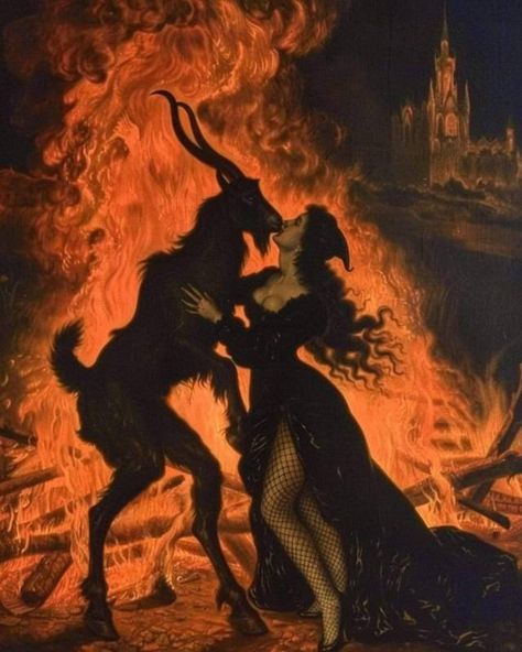 Vintage Demon Illustration, Satanism Art, Ritual Wallpaper, Purgatory Art, Gothic Art Painting, Lucifer Painting, Lilith And Lucifer, Lilith Art, Lucifer Art