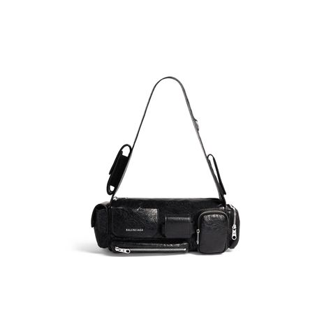 Superbusy Xs Sling Bag in Black | Balenciaga HK Earpods Case, Balenciaga Store, Balenciaga Purse, Sling Bags Women, Bb Logo, Sling Bag Black, Black Balenciaga, Balenciaga Logo, Winter Ankle Boots