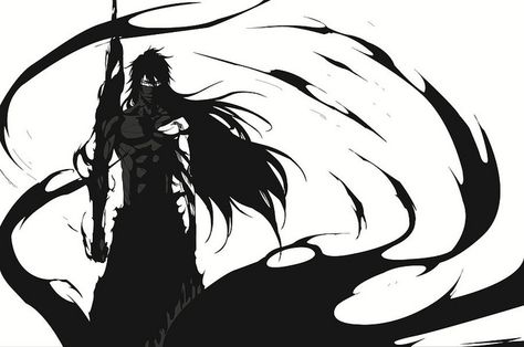 Final Getsuga Tenshou (Bleach) Ichigo Final Form, Getsuga Tenshou, Bleach Ichigo Bankai, Ichigo Bankai, Tensa Zangetsu, Ichigo Manga, Byakuya Kuchiki, Kurosaki Ichigo, Bleach Fanart