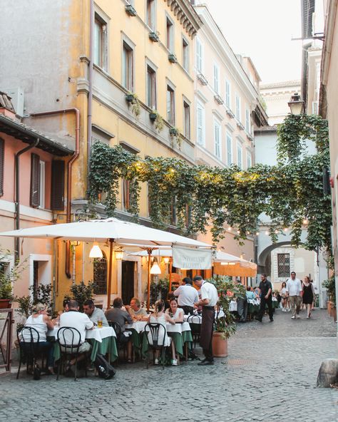 One of the best ways to experience Rome is to sit at a table outside, along a cobblestoned street, eat pasta and drink it all down with a glass (or two) of red wine. There are so many restaurants and figuring out where to eat and drink in Rome can be overwhelming. After living in Rome and many trips back since, Rome Pasta, Living In Rome, Weekend In Rome, Taormina Sicily, Weekend Itinerary, Outdoor Cafe, Travel Italy, I N, Destination Voyage