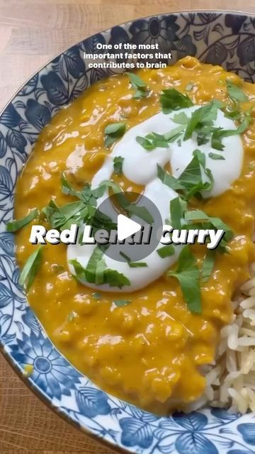 Drs. Ayesha & Dean Sherzai, MD, PhD, MPH, MAS on Instagram: "Red Lentil Curry🌱

One of my favorite recipes for any season. Enjoy!

Ingredients:
* Extra virgin olive oil spray
* 3-4 garlic cloves, minced
* 1 tbsp grated fresh ginger
* 1 teaspoon ground turmeric
* 1 serrano peppers, seeded and diced
* 1 teaspoon ground cumin
* 1 teaspoon ground coriander
* 2 teaspoons curry powder
* 1 teaspoon garam masala
* A pinch of salt
* Freshly ground black pepper to taste
* 1 cup red lentils, washed and drained
* 2 cups low-sodium vegetable broth
* 1 15-ounce can tomato sauce
*112 cup soy or almond yogurt
* Juice of 1 lemon
* 1/2 cup fresh cilantro, roughly chopped

Directions:
Rinse the lentils in cold water until the water runs clear. Heat a pan or saucepan, spray with extra virgin olive oil. Add t Yellow Lentil Dahl Recipe, Indian Dal Recipe Lentil Curry, Red Lentil Dahl Recipe, Indian Red Lentil Dahl Recipe, Indian Lentils Dal, Red Lentil Curry, Can Tomato Sauce, Serrano Peppers, Almond Yogurt