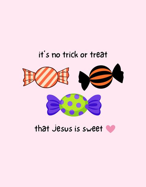 It's no trick or treat that Jesus is sweet :)

#christianhalloween #childlikefaith #candy #jesusissweet Christian Quotes About Life, Childlike Faith, Christian Halloween, Holy Ghost, Jesus Is, Christian Quotes, Trick Or Treat, Life Lessons, Life Quotes